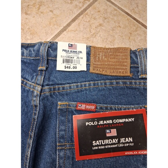 Lauren Ralph Lauren Blue Straight Leg Jeans - Picture 6 of 7